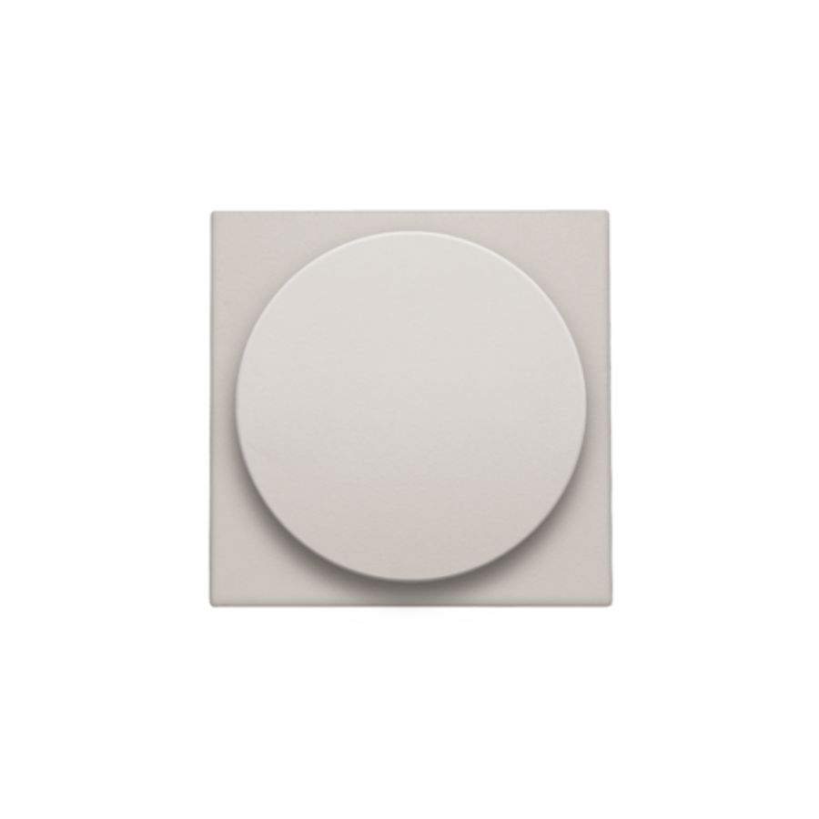 Afwerkingsset draaiknopdimmer/extensie incl.draaiknop l.grey