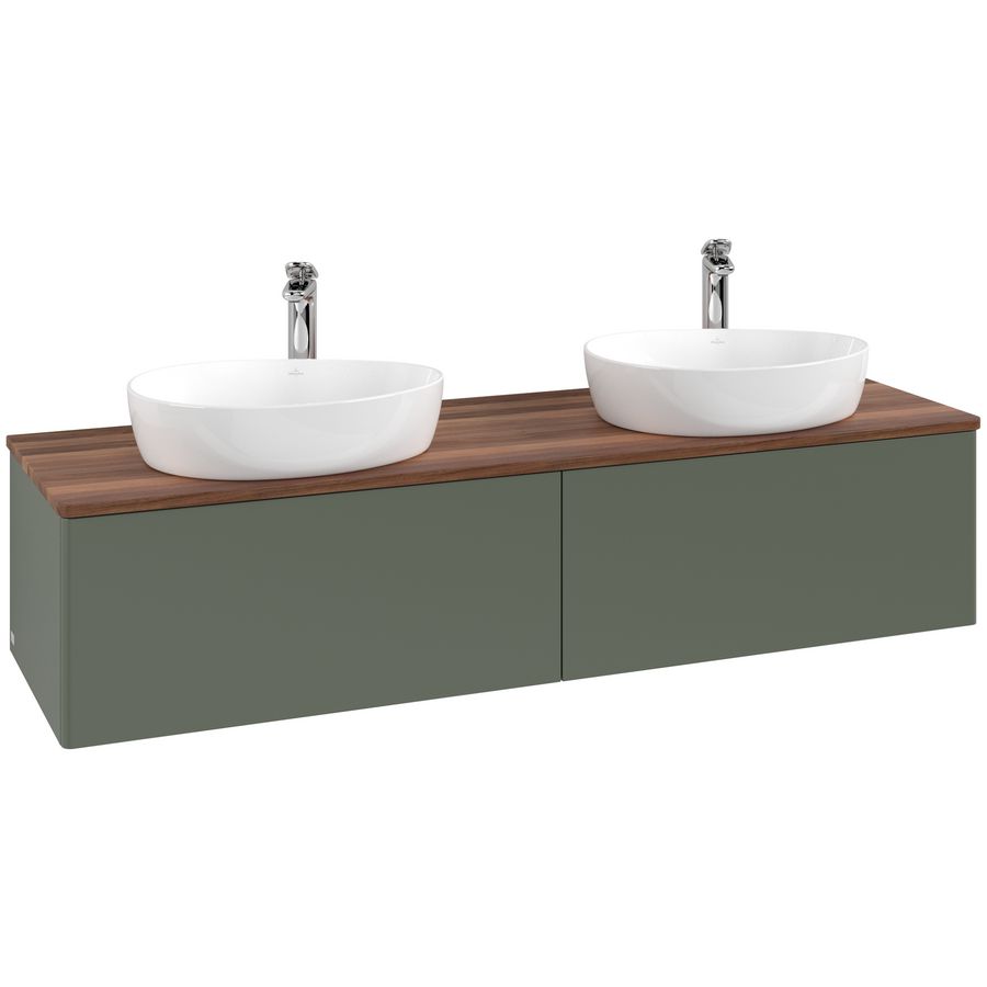 Wastafelonderkast Antao 1600x360x500mm L.Green Matt Lacquer K39052HL
