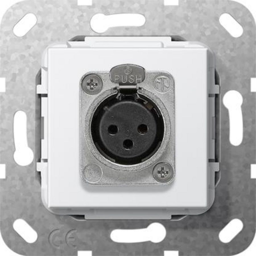 XLR-bus D-serie Basiselement zuiver wit