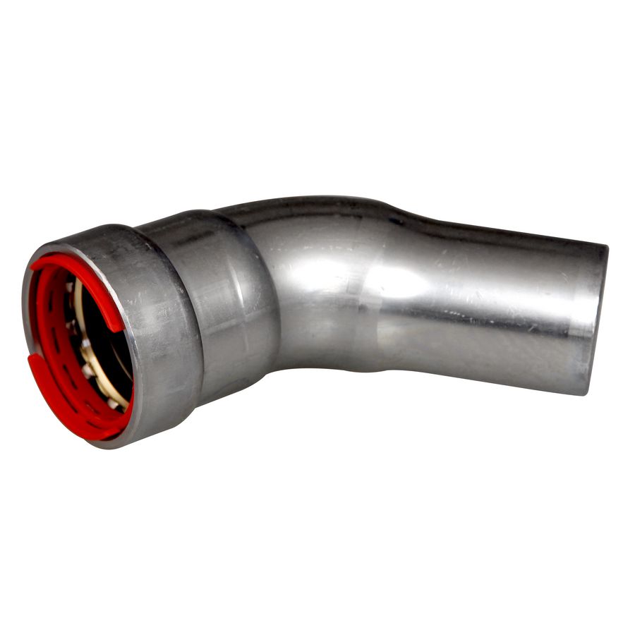 Bochtkoppeling 45° POWERPRESS dikwandig C9412 pers x spie 3/4"