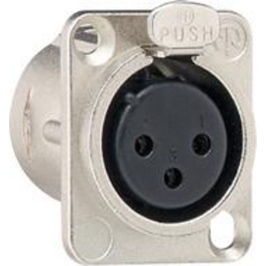 XLR D-serie flensbus 3-p Accessoires