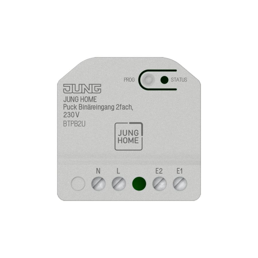 JUNG HOME Puck binaire ingang 2-voudig, 230 V