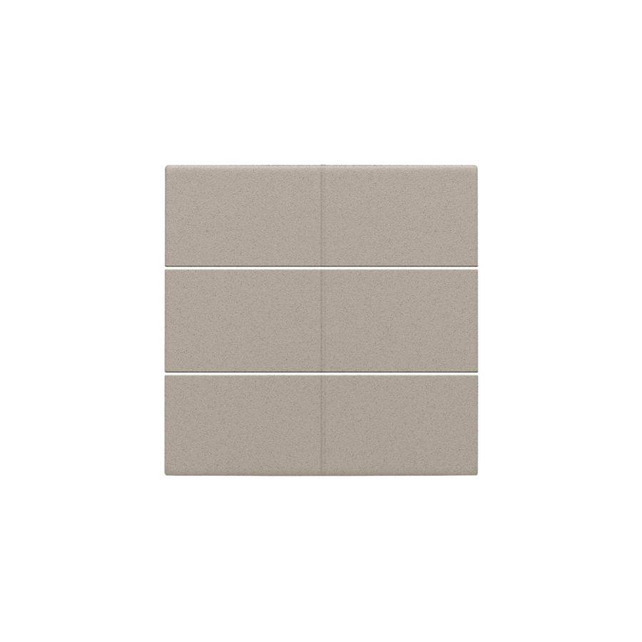Afwerkingsset voor 6-voudige potentiaalvrije drukknop 24V claystone textured