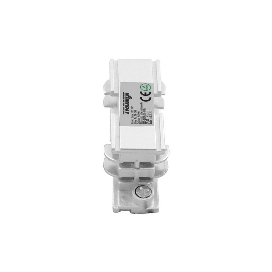 Interior connector voor 3-fase rails wit