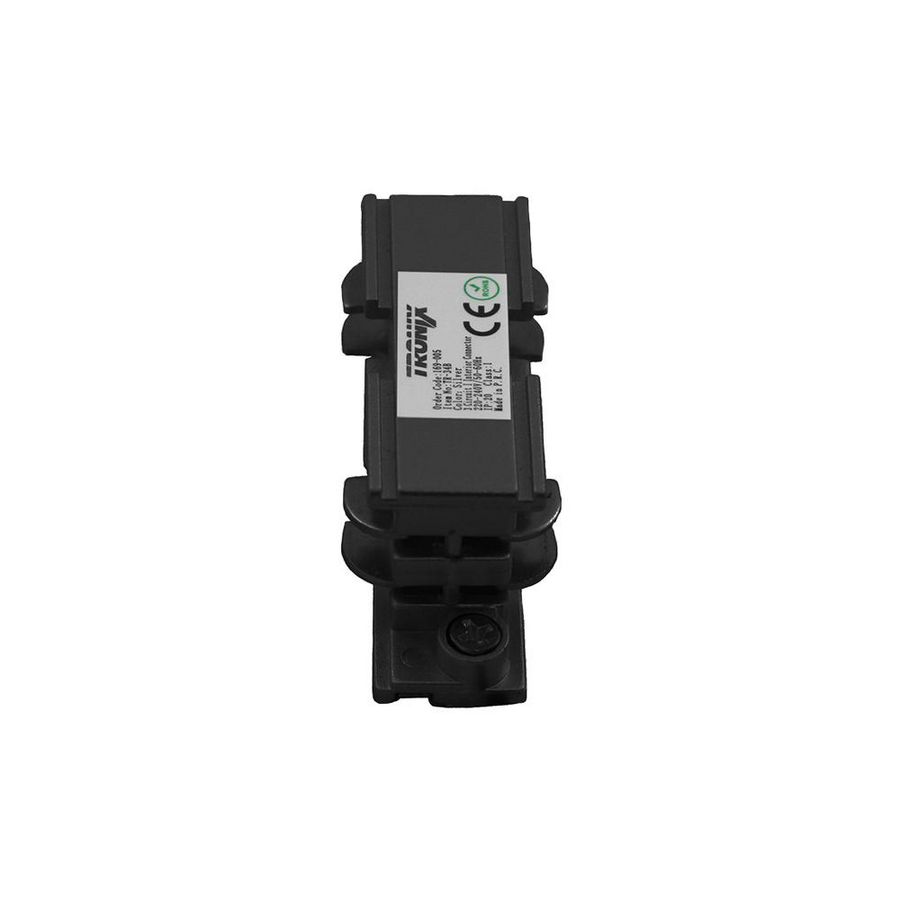 Interior connector voor 3-fase rails zwart