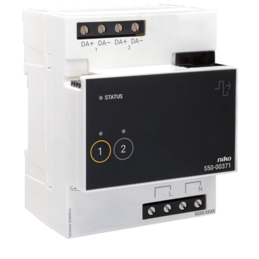 DALI-2-broadcastmodule 2 kanalen