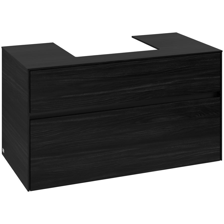 Wastafelonderkast Collaro 1000x548x500mm Black Oak C01600AB