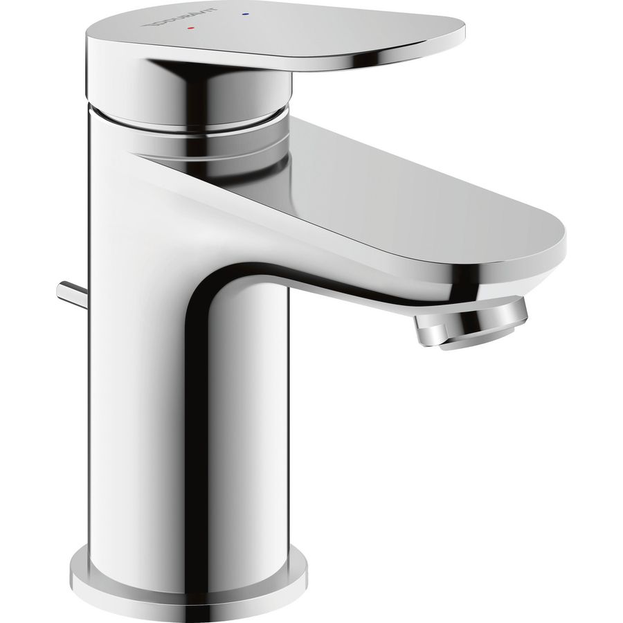 Wave 1-hendel wastafelmengkraan S chroom hoogglans sprong 95mm incl. waste-inrichting
