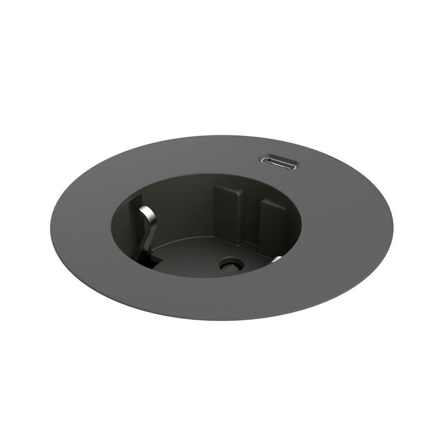 Power Dot midi 1x 230V RA 1x USB C chrgr 1,5m RA zwart