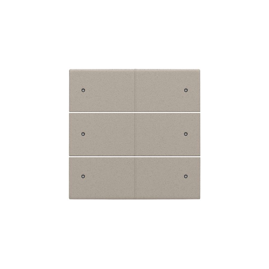Afwerkingsset voor 6-voudige potentiaalvrije drukknop 24V met leds