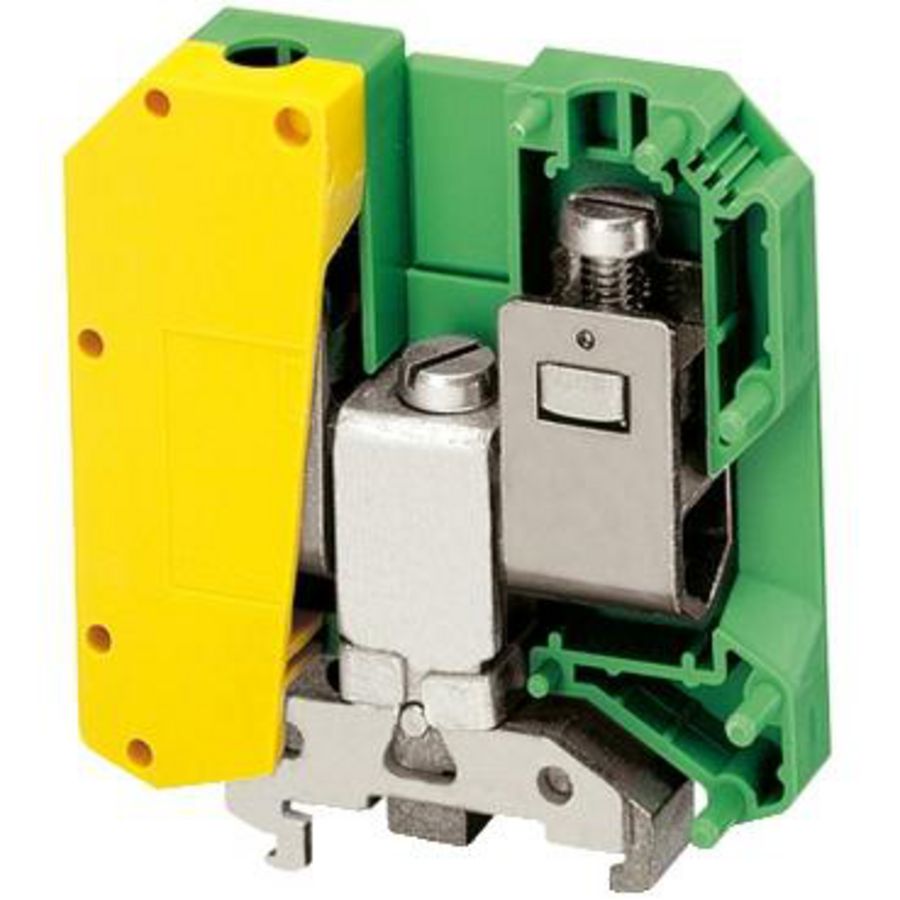 Aardingsklemmenblok 50mm² 150A Enkel Schroef Groen VVE=10