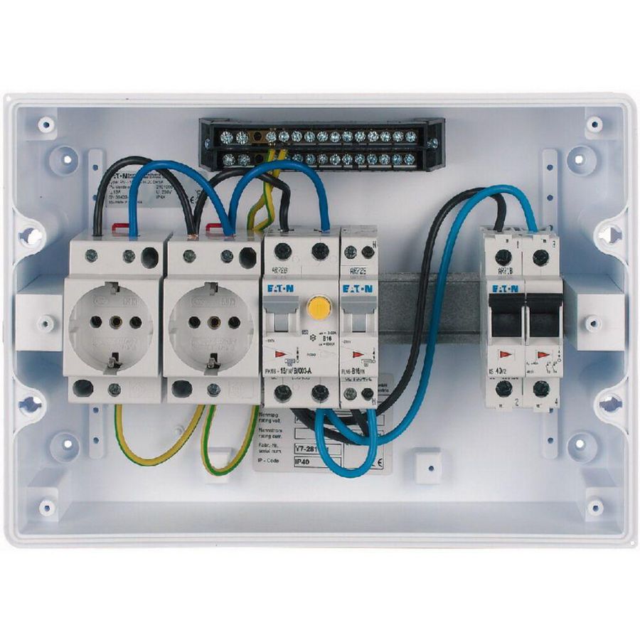 PV verdeler 1xinst.aut 1x aardl.aut, 2CD Eaton