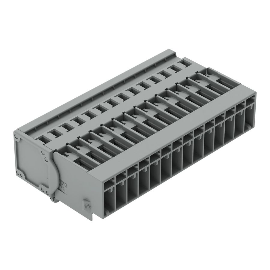 1-draads male steker CAGE CLAMP 4mm² grijs VVE=15