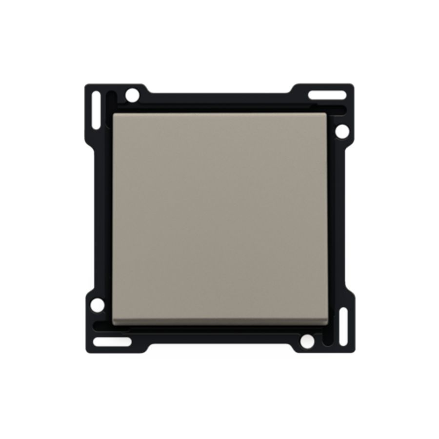 Afwerkingsset enkelv. schakelaar/drukknop bronze