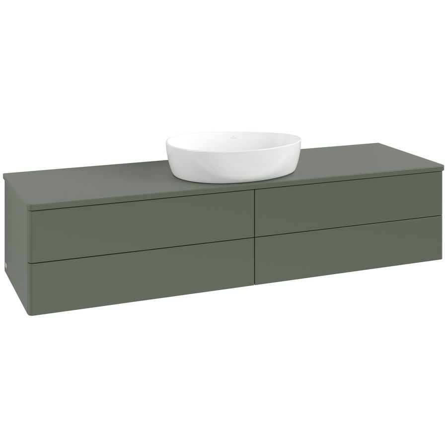 Wastafelonderkast Antao 1600x360x500mm L.Green Matt Lacquer L25050HL