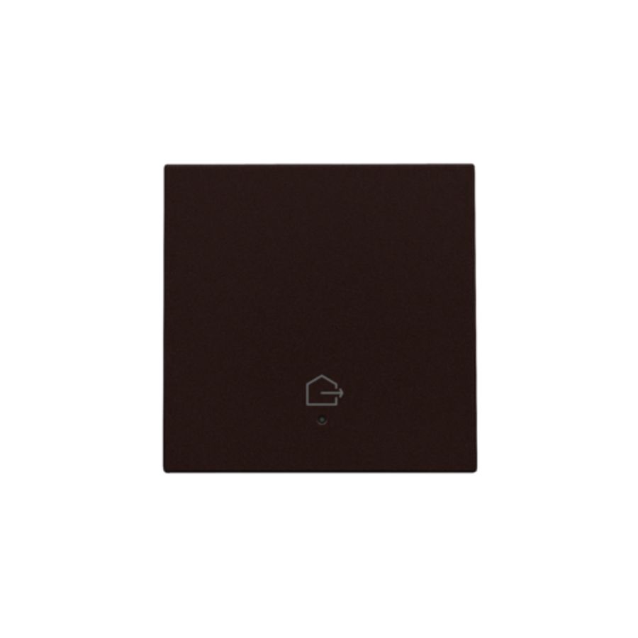 Afwerkingsset lens geconn. enkelv. Schakelaar d.brown