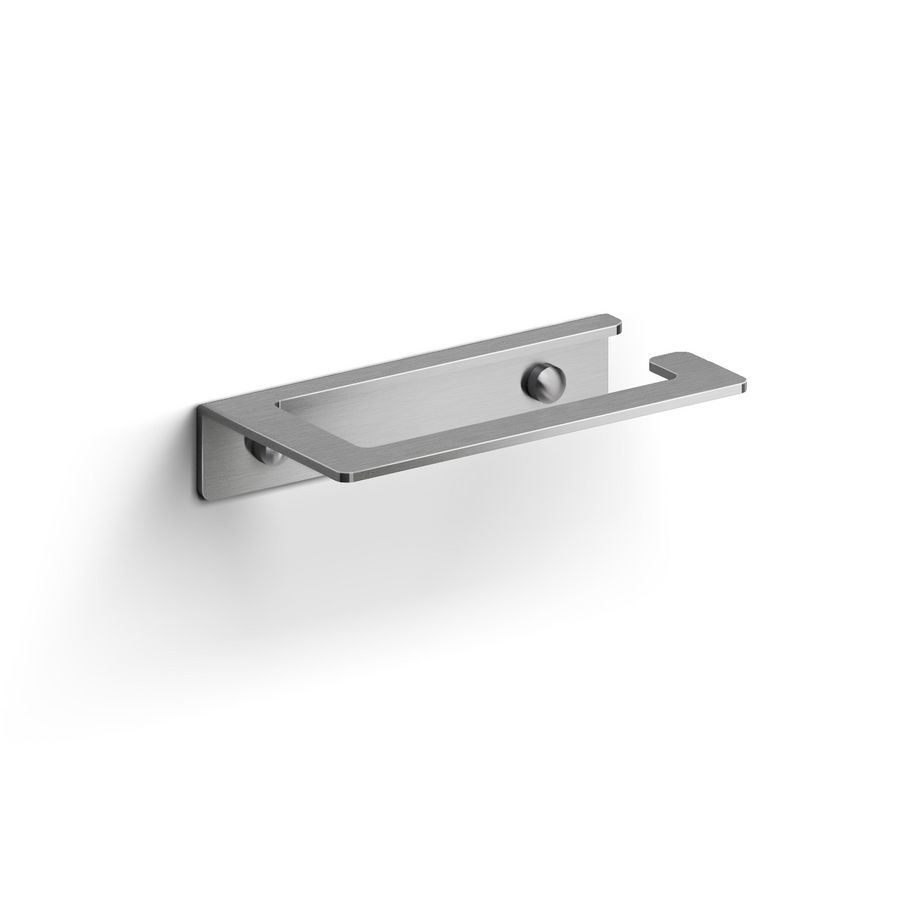Fold closetrolhouder zonder klep RVS geborsteld