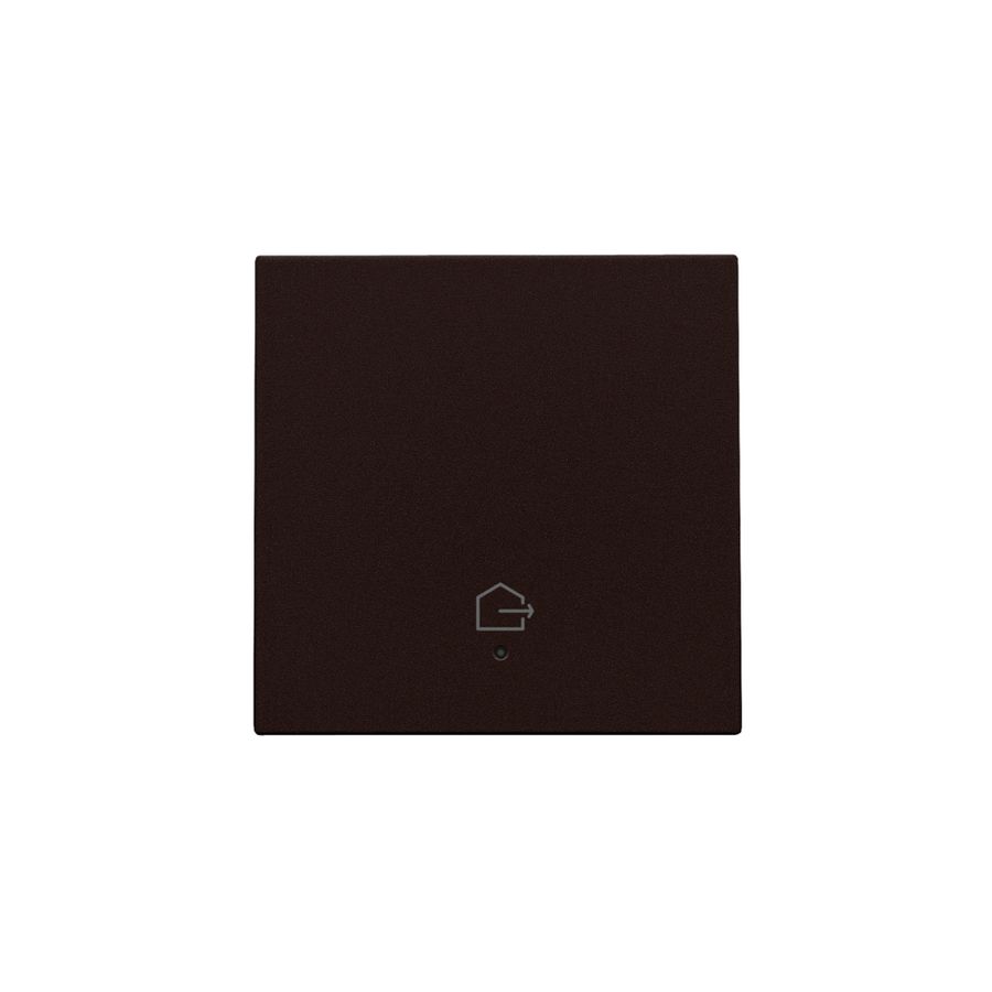 Afwerkingsset lens geconn. enkelv. Schakelaar d.brown