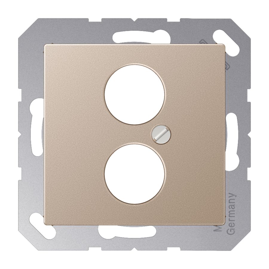 Afdekking luidsprekeraansluiting BNC A500 champagne