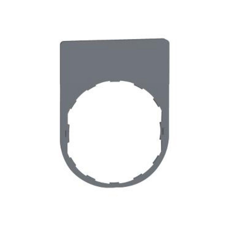 legend plate 30 x 40 1 row color plated grey VVE=10