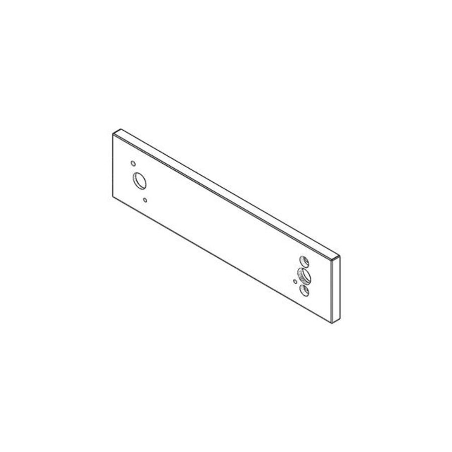 Rozet v. douchegarnituren 240x60x9mm chr