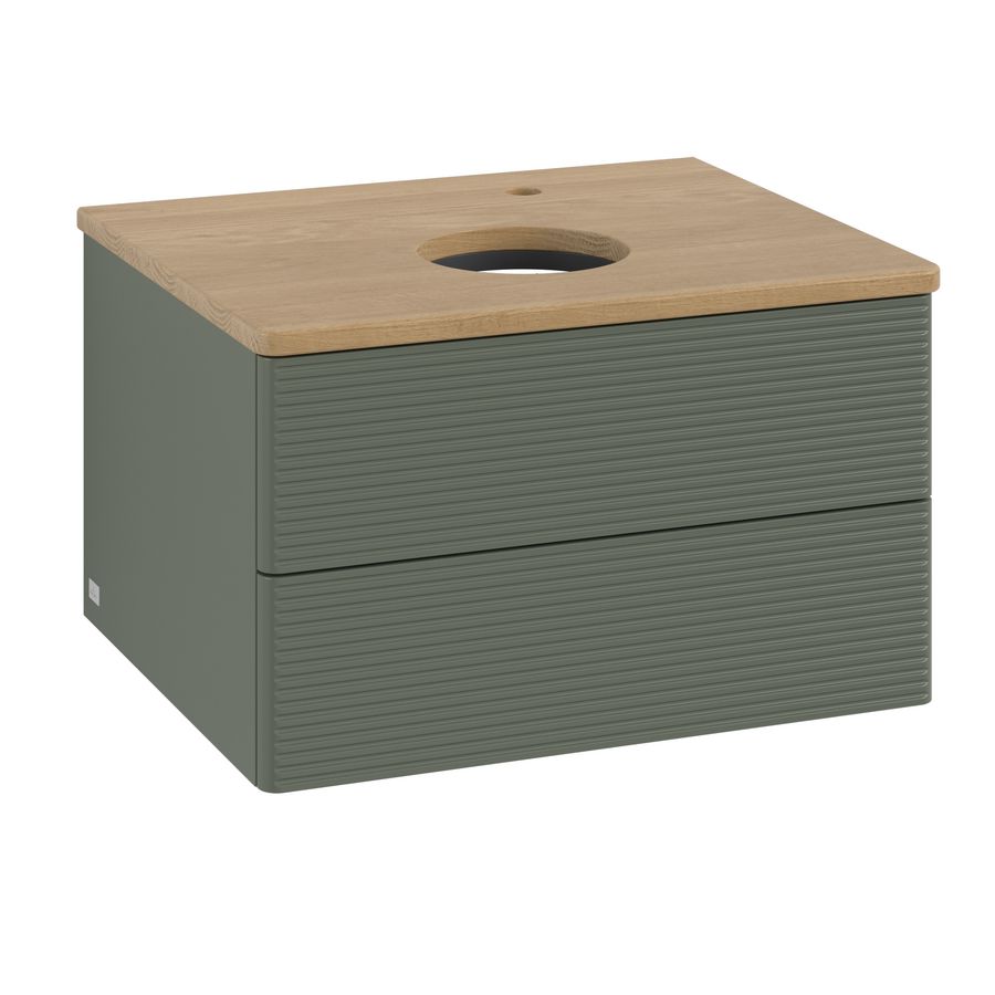 Wastafelonderkast Antao 600x360x500mm L.Green Matt Lacquer K18151HL