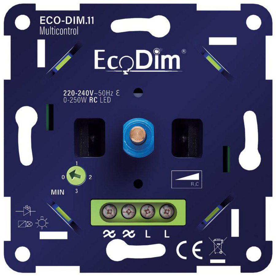 LED dimmer 0-250W RC 11 multicontrol fase afsnijding