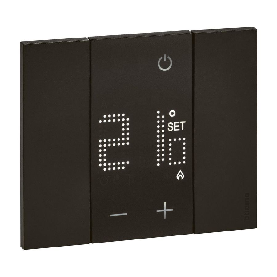 Thermostaat 110-230V zwart 2 mod. Living Now