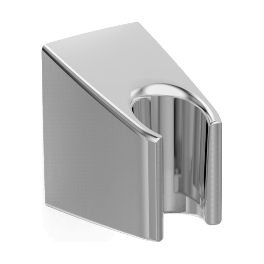 Wanddouchehouder conisch kunststof chroom-look