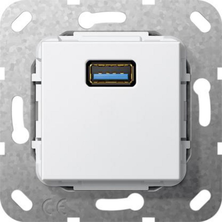 USB 3.0 A verloopkab. Basiselement zuiver wit