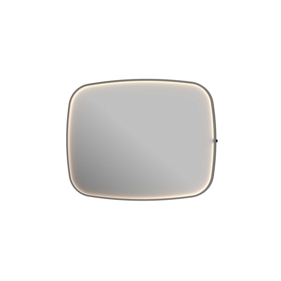 Spiegel kader + directe LED Geb. metal black 1000x40x800mm