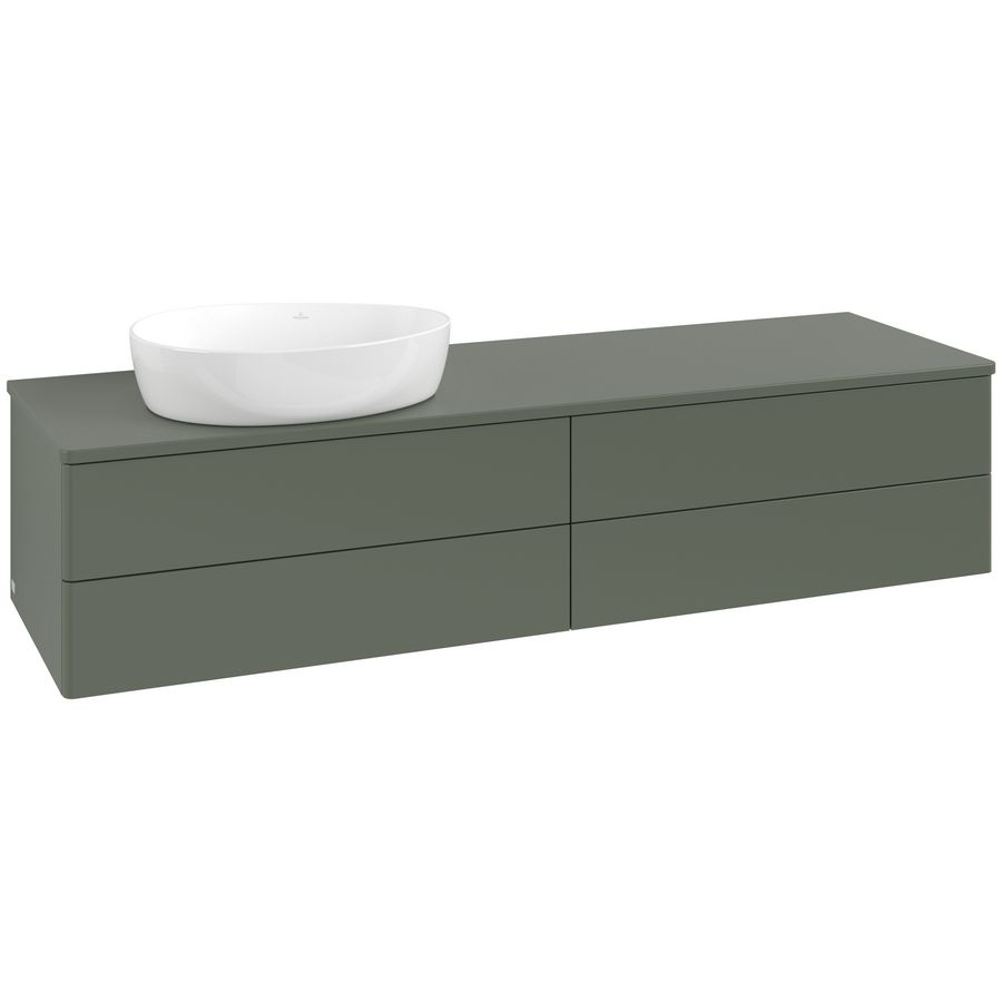 Wastafelonderkast Antao 1600x360x500mm L.Green Matt Lacquer L26010HL