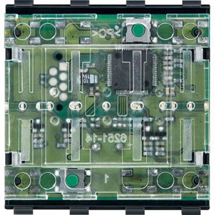Impulsdrukkermodule 1-voudig Systeem M KNX