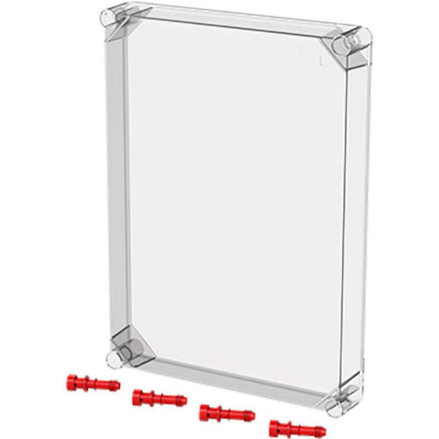 Installatiekast VMS 43 deksel transparant rood VVE=2