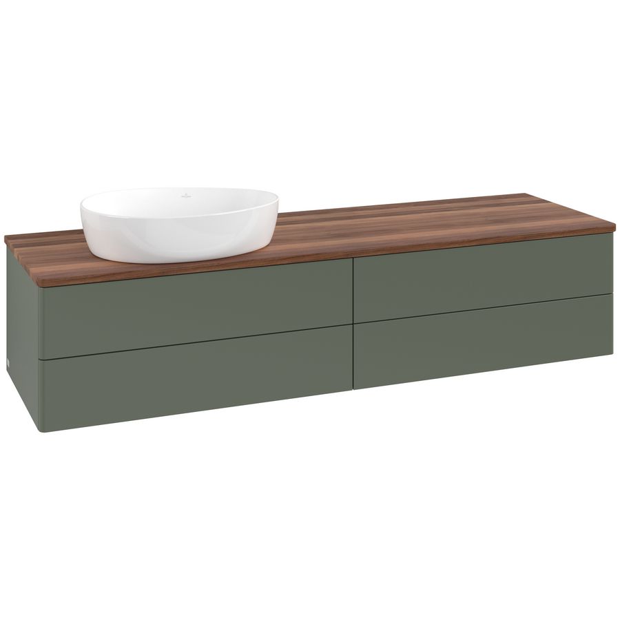 Wastafelonderkast Antao 1600x360x500mm L.Green Matt Lacquer L26012HL