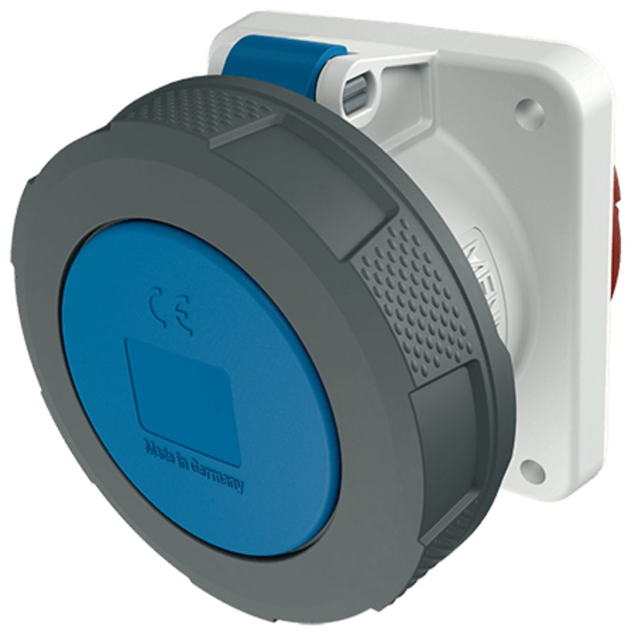 Inbouwwandcontactdoos 63A 3-polig  6H 230V IP67