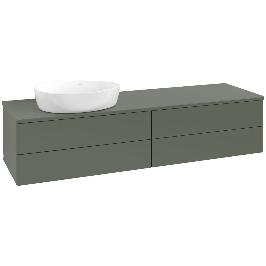 Wastafelonderkast Antao 1600x360x500mm L.Green Matt Lacquer L26050HL