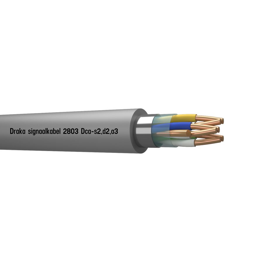 Rol a 100m. signaal kabel afg Dca gy# 3x2x0,8mm 2803