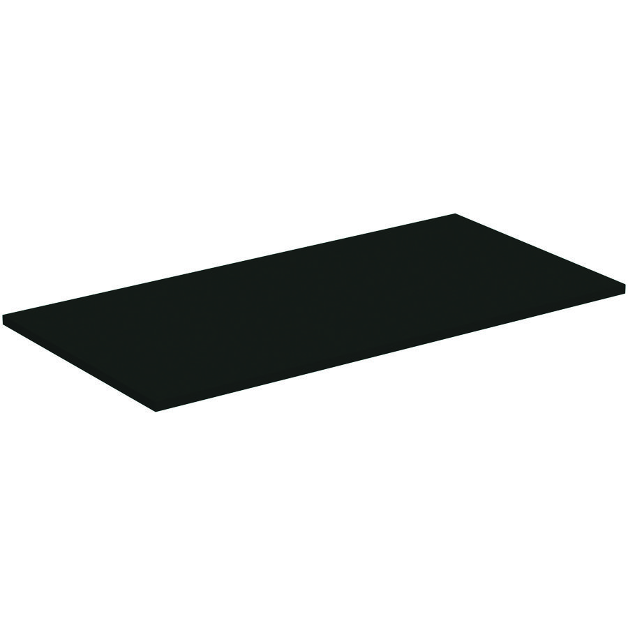 Afdekblad hout I.LIFE-B zonder uitsnijding 1002x505x18mm mat carbon grijs