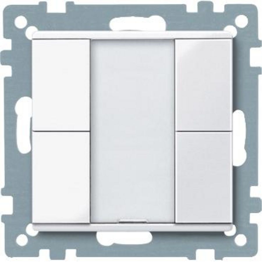 Impulsdrukker 2-voudig plus Actief wit Systeem M KNX