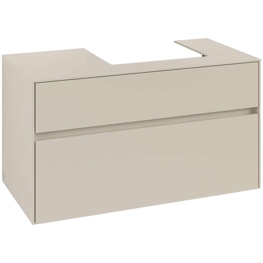 Wastafelonderkast Collaro 1000x548x500mm Cashmere Grey C01500VN
