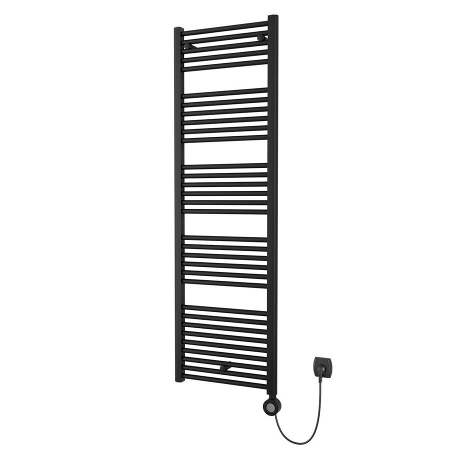 Elektrische radiator SCALA 1615x500mm 700W zwart 25cm snoer incl. digitale thermostaat