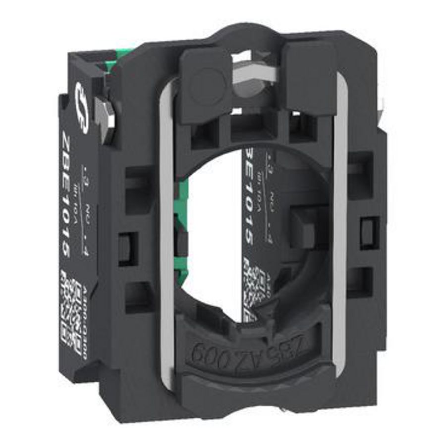 Drukknophouder Ø22mm 2 NO IP20 Veerklemmen Harmony XB5