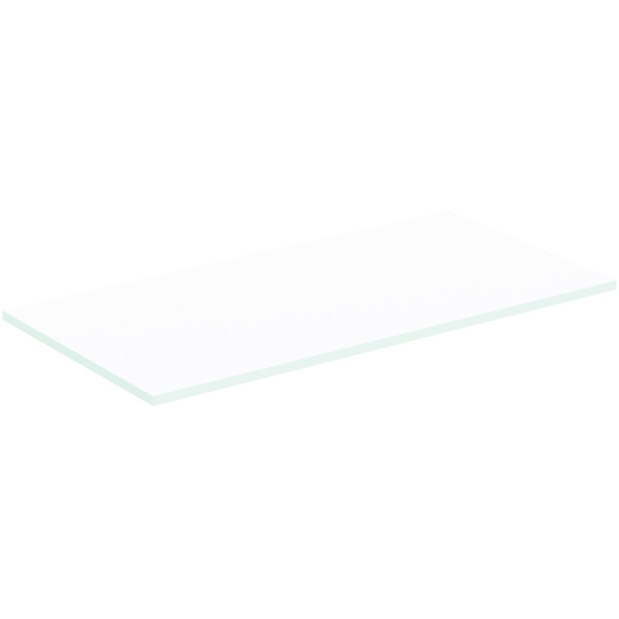 Afdekblad hout I.LIFE-B zonder uitsnijding 1002x505x18mm mat wit