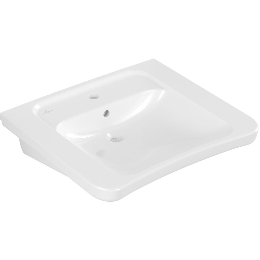 Rolstoelwastafel ViCare (Architectura Vita) 650x550mm wit Alpin C+ AntiBac met kraangat + overloop