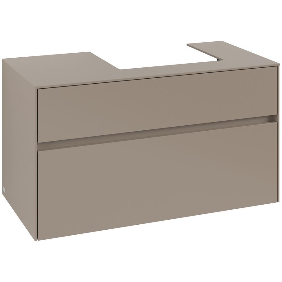 Wastafelonderkast Collaro 1000x548x500mm Taupe C01500VM