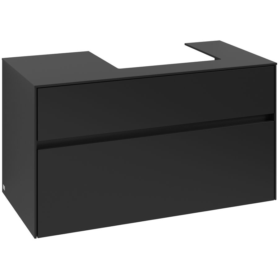 Wastafelonderkast Collaro 1000x548x500mm Volcano Black C01500VL