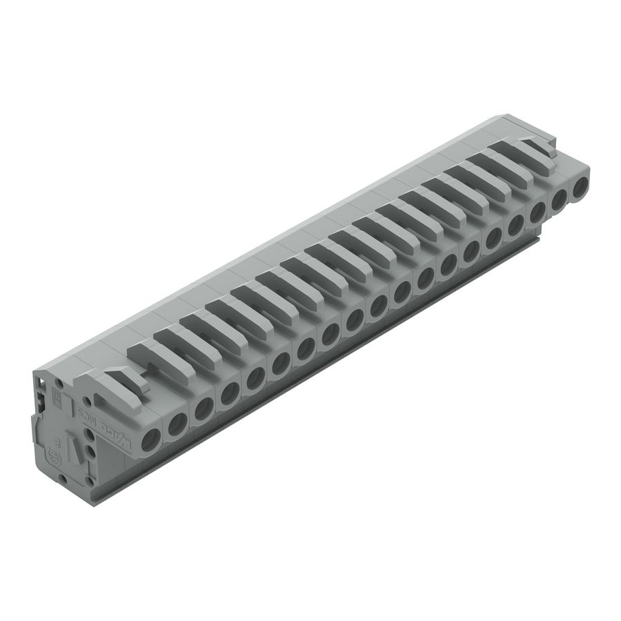 1-draads FE steker HA 2,5mm² grijs 232-119/026-000 VVE=10