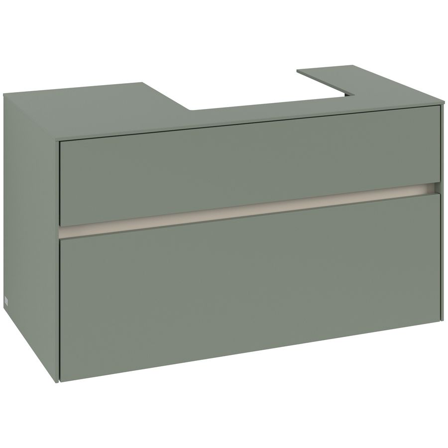 Wastafelonderkast Collaro 1000x548x500mm Soft Green C01500AF