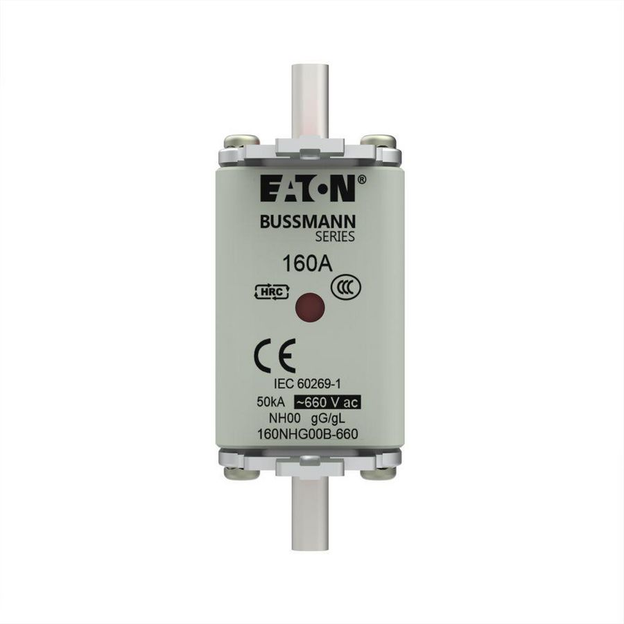 Zekering laagsp. 160A AC 660V NH00 gL/gG dubbele mel VVE=3